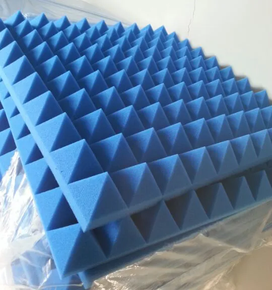Blue Pyramid Acoustic Foam, 50x50x5cm, for Studio Soundproofing, Sound ...