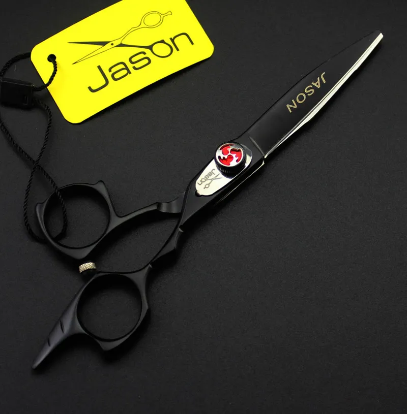 5 5inch Jason New JP440C切断薄化ハサミのセットヘアドレッシングハサミステンレス鋼のヘアシアーズキットバーバーサロンツール235p