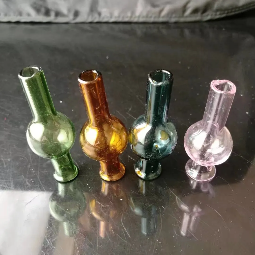 Kalebas deksel glazen bongs accessoires, glazen rookpijpen kleurrijke mini multi-kleuren handbuizen beste lepel glas