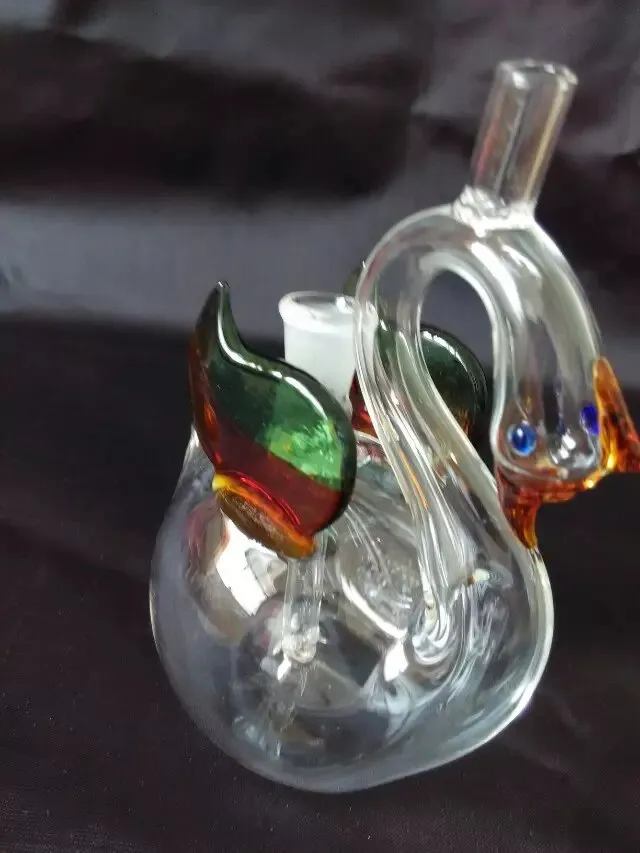 Nouveau cygne bongs en verre de conduite d'eau fumée narguilé portable bongs en verre accessoires pour fumer livraison gratuite