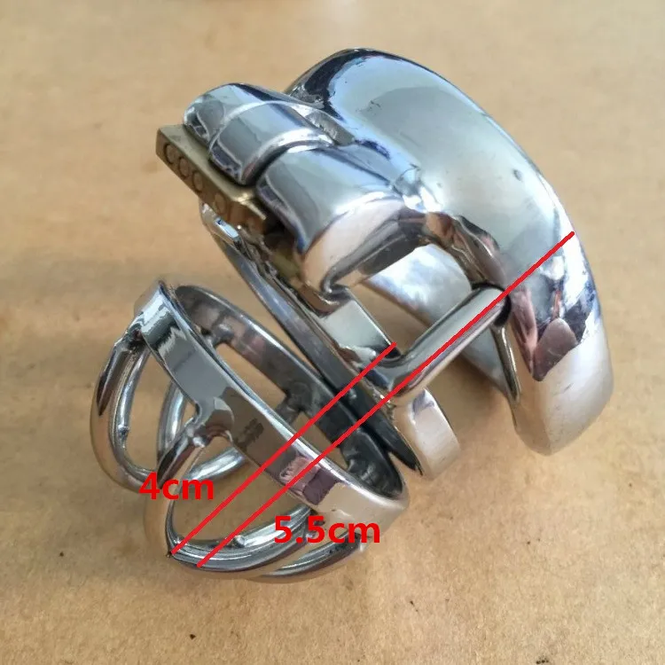 Najlepsze urządzenie Seling Pełna długość 5,5 cm, Długość klatki 4 cm Mężczyzna Chastity Urządzenia Mała Chastity CB Cage Chastity Urządzenia dla mężczyzn