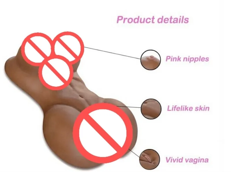 luxe massief siliconen zwarte liefde sekspoppen met vagina anale speeltjes voor mannen 36d cup borst2913765