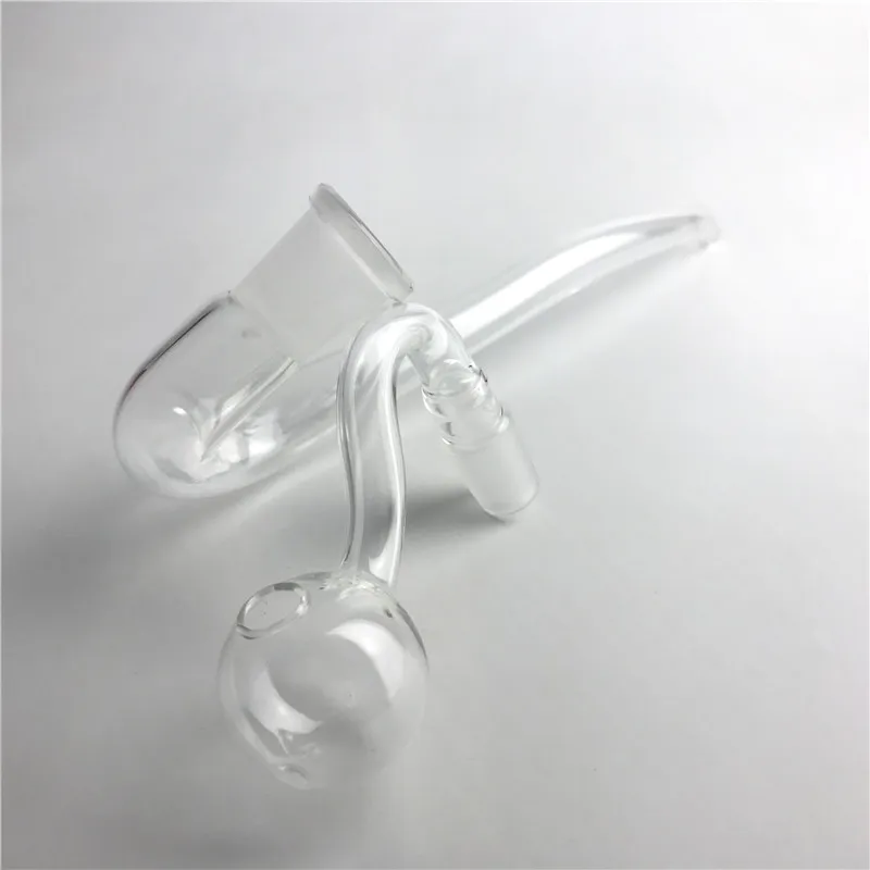 Glas-Ölbrennerpfeife mit 14 mm männlichem Ölbrenner und 14 mm weiblichem J-Haken-Adapter, Strohrohr für Handrauchpfeifen