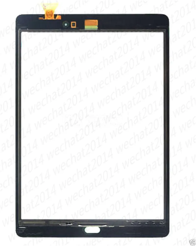 Lentille en verre de numériseur d'écran tactile de avec la bande pour Samsung Galaxy Tab A 9.7inch P550 libre DHL