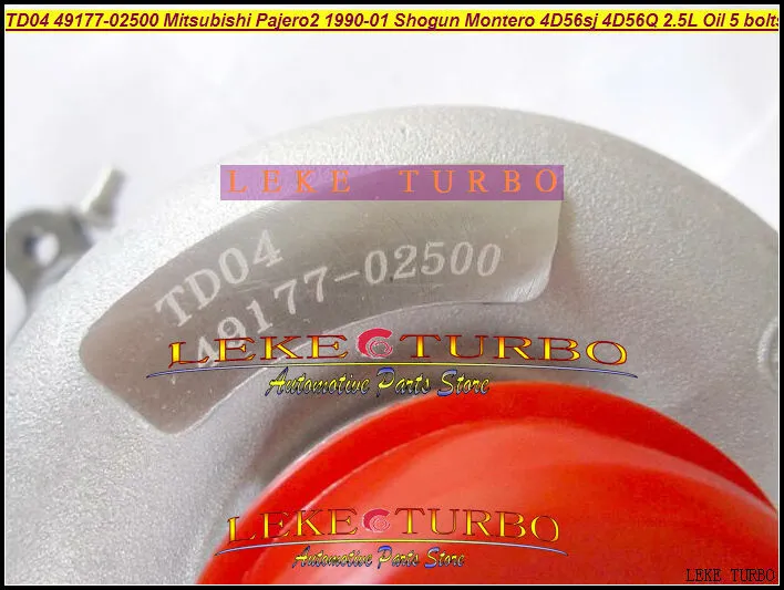 TD04-11G-4 49177-02500 Oil Turbo Turbocharger For Mitsubishi Pajero II TD 1990-01 SHOGUN MONTERO 4D56SJ 4D56Q EC 2.5LD (5)