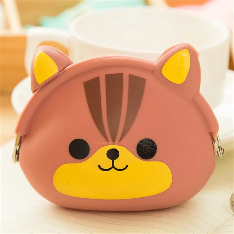 Mignon Mini clé Portefeuille sac Femmes Silicone Porte-Monnaie Japonais Bonbons Couleur belle Bande Dessinée Gelée Silicone Coin sac Par DHL Livraison gratuite