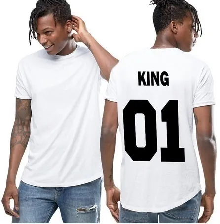 Familj King Queen Letter Print t-shirts Mor och dotter far Son Kläder Matchande Princess Prince