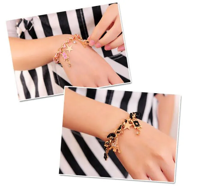 Brand new Fashion Five - Star Poker Bracelet Five - Leaf Bracelet Bracelet FB175 a Charm Bracelets