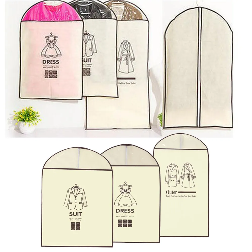 Housses De Rangement Vêtements Transparentes - Protection Anti-poussière, Anti-plis, 3 Tailles, Gain De Place - 3