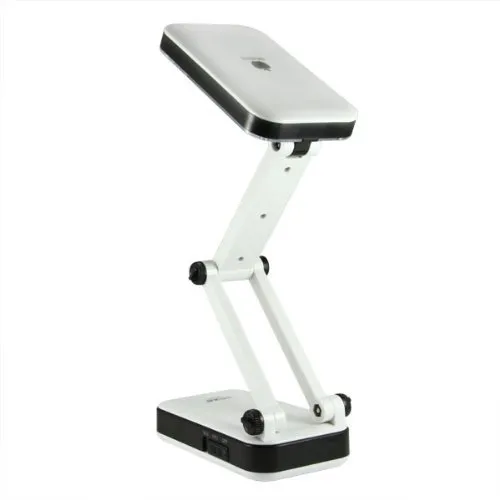 Table Lamps Portable Eye Protection LED Desk Lamp,Reading Light,Foldable &Rechargeable,2 Brightness Settings white