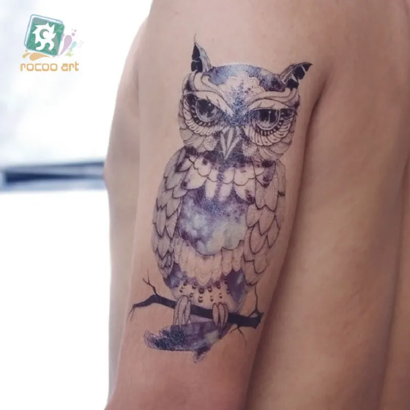 19*12cm Temporary fake tattoos Waterproof tattoo stickers body art Painting for party decoration etc mixed vintage owl