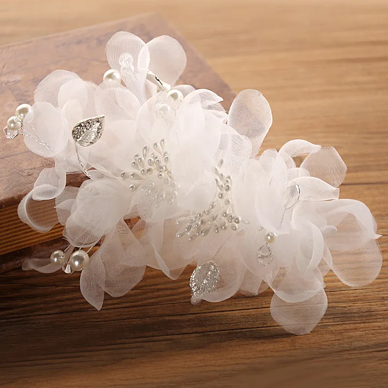 Braut-Kopfschmuck, Kopfschmuck für Hochzeit, Blumenmädchen-Haar-Accessoires, ganze Braut-Hochzeits-Haar-Accessoires, Seidenblumen-Party, D317i