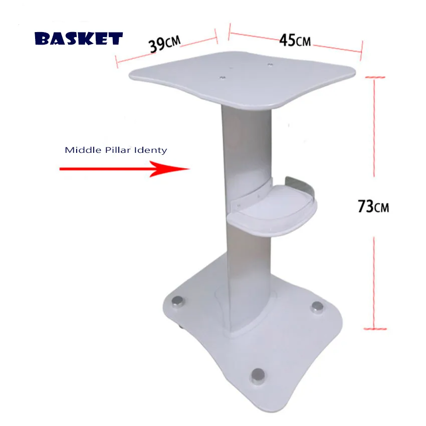 Carrello strumenti di bellezza da scrivania di alta qualità Tappo cuscinetto 60 KG Ruota universale senza scosse con freno Cestello aggiornato comune Versione grande da tavolo