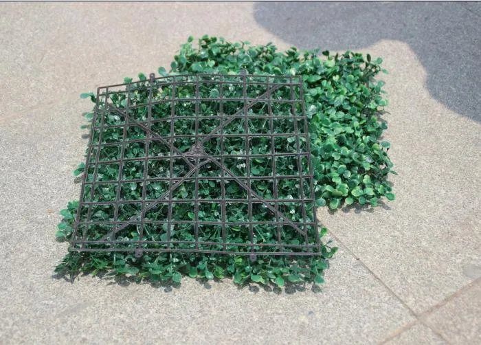 25x25cm Pianta da parete Prato artificiale Siepe di bosso Giardino Cortile Decorazioni la casa Simulazione Erba Tappeto erboso Prato Parete esterna