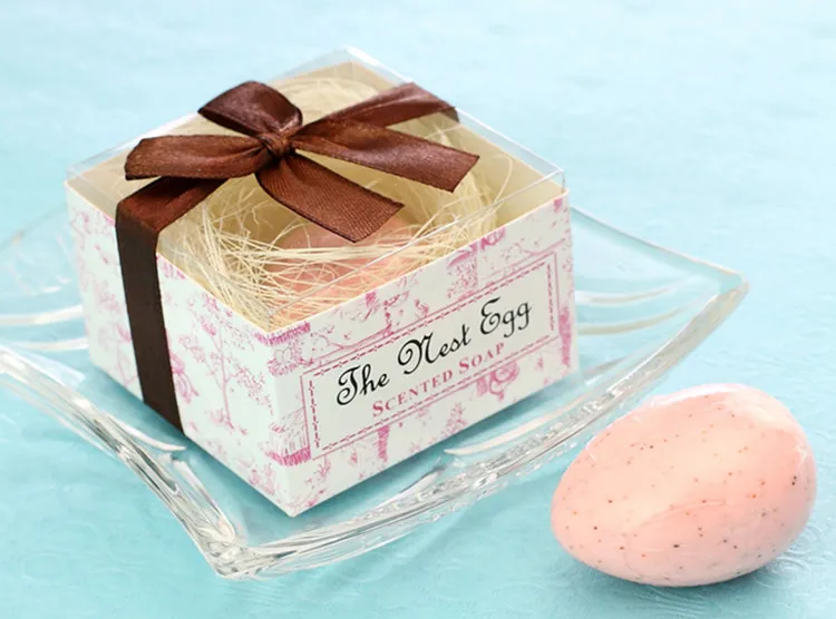 Favores de boda Nest Egg Jabón Caja de regalo barato Práctico Único Jabones de baño de boda Pequeños favores 20 unids / lote new207O