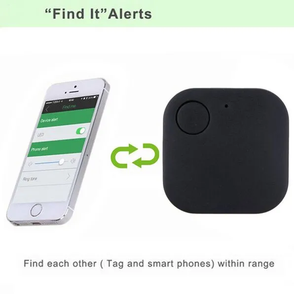 Square Mini Wireless Smart GPS Locator Bluetooth Tracker Finder ITAG 子供用ペットバッグウォレットK3199309用アンチロストセンサーアラーム