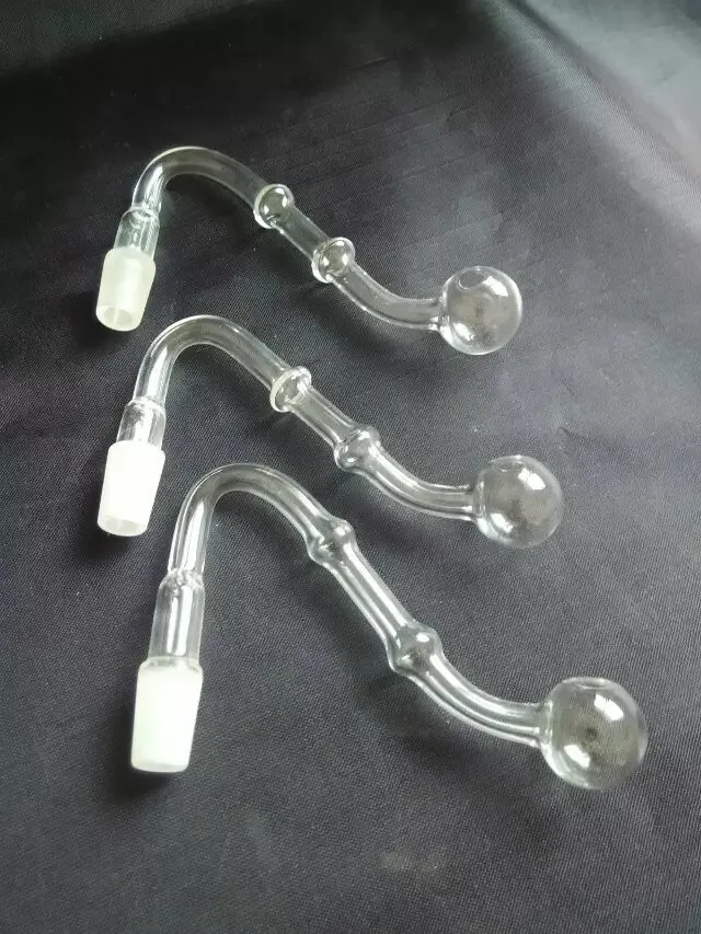 Twee straalpotten glazen waterpijpen accessoires, unieke oliebrander glazen pijpen waterleidingen glazen pijp olieplatforms roken met druppelaar