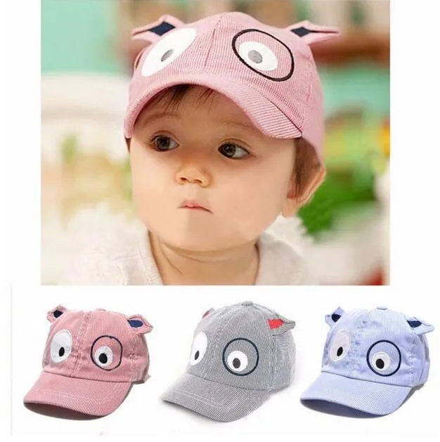 Kids Boys Girls Cute Cartoon Dog Hat Sun Hat Baseball Cap baby photography props baby bonnet kids hats bonnet enfant G594