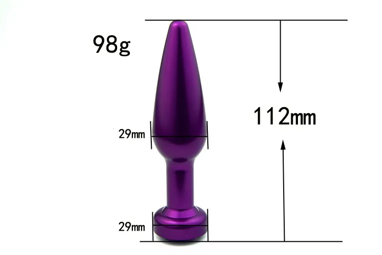 Anaal speelgoed metalen plug kuisheidsapparaten butt plug seks speelgoed anale plug ass toy seksspeeltjes voor mannen / vrouwen