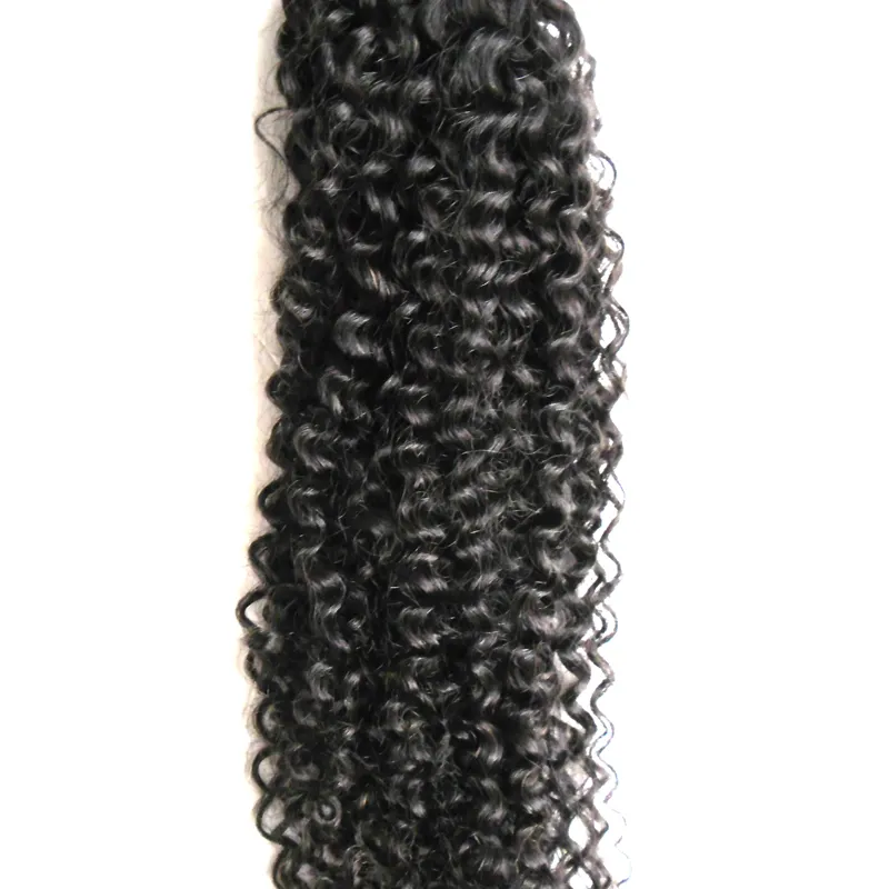 Weave bundles Noir brésilien crépus bouclés vierge cheveux weave bundle 100g afro crépus bouclés cheveux armure faisceaux 