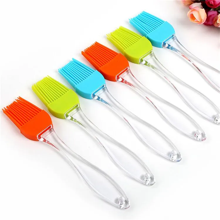 Candy Colorful Silicone Bakeware Pennello imbastitura Pasticceria Pennello barbecue Pennello olio Pennelli crema Utensile torta Pane Cottura Marca Buona qualità