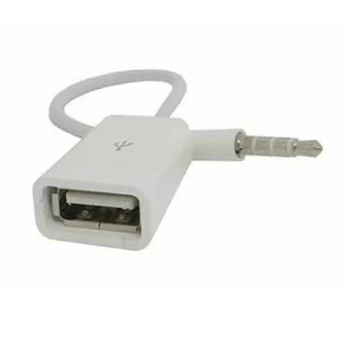 جاك 3.5 AUX الصوت التوصيل إلى USB 2.0 محول Aux كبل الحبل للسيارة MP3 رئيس يو القرص USB فلاش حملة زينة 3.5mm 300Pcs