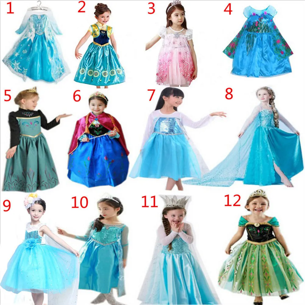 Congelado Elsa vestir traje de vestir Hielo Princesa Queen niños niñas! Vestidos Elsa Frozen vestido traje Congelado Elsa vestir traje de vestir Hielo Princesa Queen niños niñas! Vestidos Elsa Frozen vestido traje