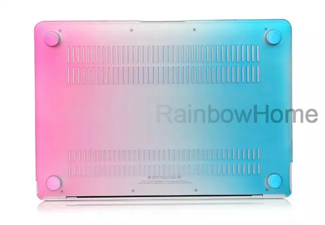 Dazzle Color Matte Twarde Guberized Case Pokrywa Protector dla MacBook Air Pro z siatkówką 12 13 15 cali Laptop Crystal Kolorowe Rainbow Shell