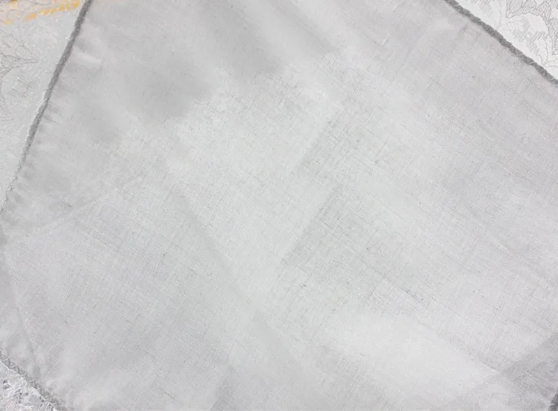Branco laço fino handkerchief mulher presença de casamento decoração de festa pano guardanapo liso em branco DIY lenço 25 * 25 cm