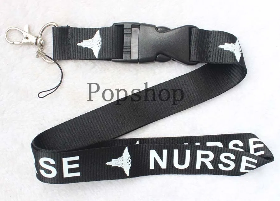 NURSE Lanyard Keychain Key Chain ID Badge cell phone holder Neck Strap7704482