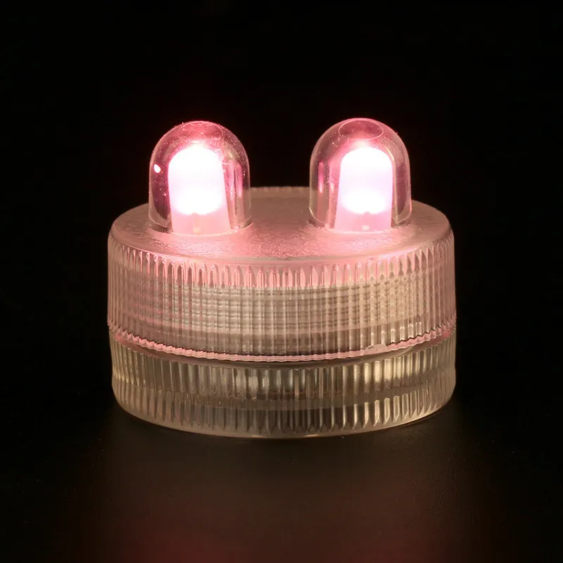 Super Bright Dual LED Submersible Waterproof Tea Lights Decoration Candle Wedding Party Christmas Holiday High Quality decoration light