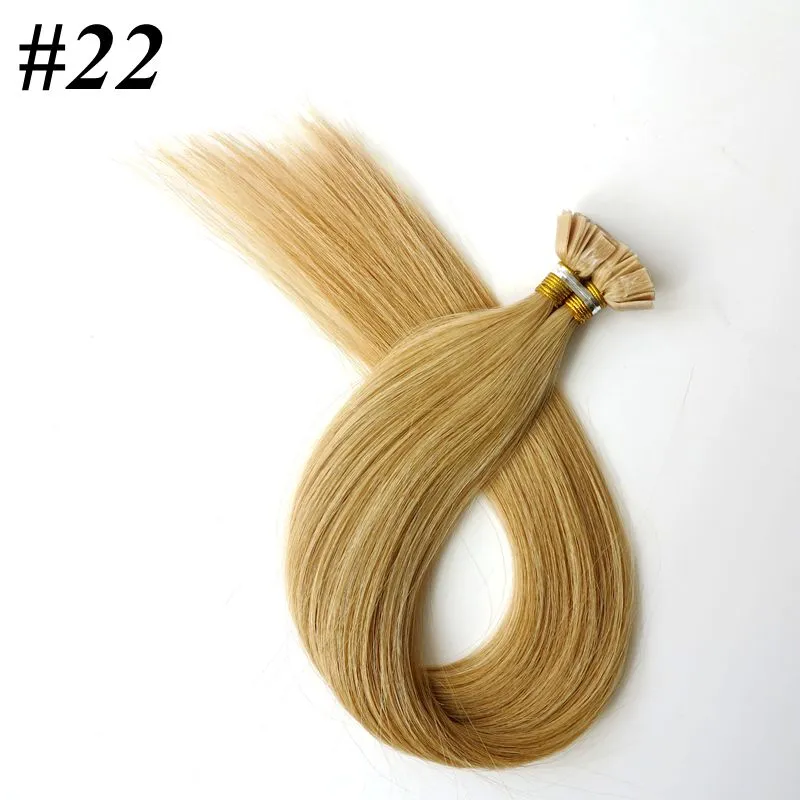 50g Brazilian Human Hair Flat Tip Full Cuticle Remy Indan Peruvian Malaysian Keratin Prebonded Human Hair Extensions Lastin6111878