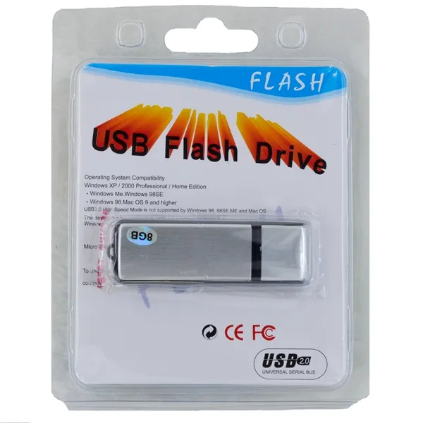 Mini-USB-Festplatte, Audio-Voice-Recorder, 4/8 GB, USB-Flash-Laufwerk, Aufnahme, digitales Voice-Recorder, Diktiergerät, wiederaufladbar, Blau, Schwarz