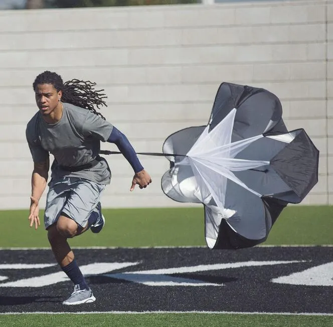 جديد سرعة المقاومة التدريب الرياضي مظلة المظلة الجري المزلق معدات التدريب كرة السلة أدوات كرة القدم المظلة