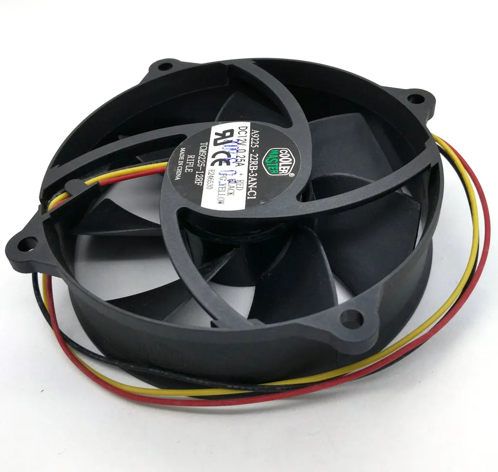 Nieuwe Originele A9225-22RB-3AN-C1 TCM9225-12RF GEWEER 12 V 0.25A 3 Lijnen Computer CPU coolign fan