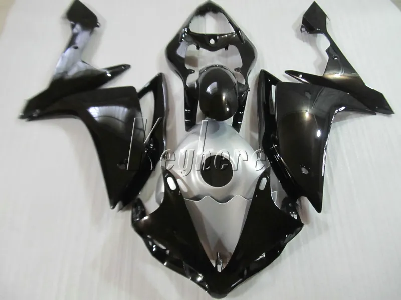 Wtryskowy zestaw dożywotniczej dla Yamaha YZF R1 07 08 Błyszy Black Fairings Zestaw YZFR1 2008 2008 YI11