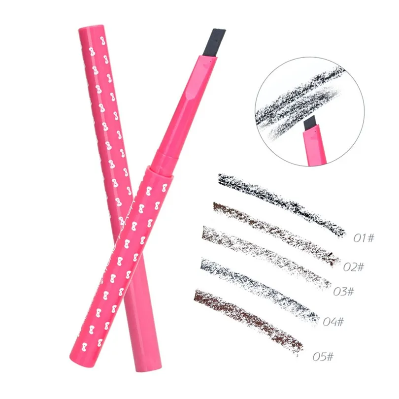 Wholesale Eyebrow Pencil and Eyebrow Stencils 3 Shapes Automatic Eyebrow Liner Long Lasting Waterproof Durable