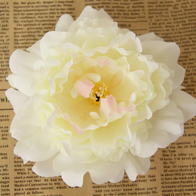 Konstgjorda blommor Silk Peony Heads Party Wedding Decoration Supplies Simulation Fake Flower Head Home Decorations WX-C09