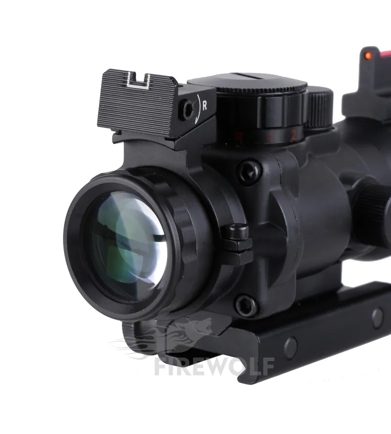 4x32 Acog Riflescope 20mm Dovetail Reflex Optics Scope Tactical Sight For Hunting Rifle Airsoft Sniper Magnifier Air Soft