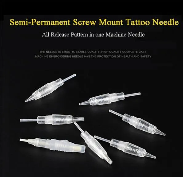 Vervanging Schroef Naalden Cartridge Tips voor Chaemant 1 Permanente Wenkbrauw Ooglijn Lippen Rotary Makeup MTS PMU Tattoo Naald Huidverzorging