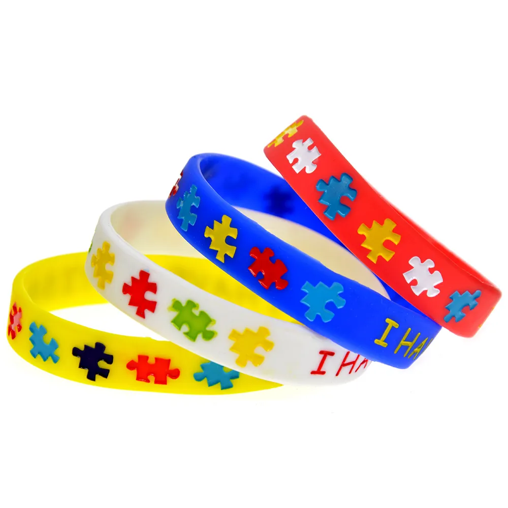 Autism Bracelets Amazon Silicone Bracelets For Men 48 Pcs Autism