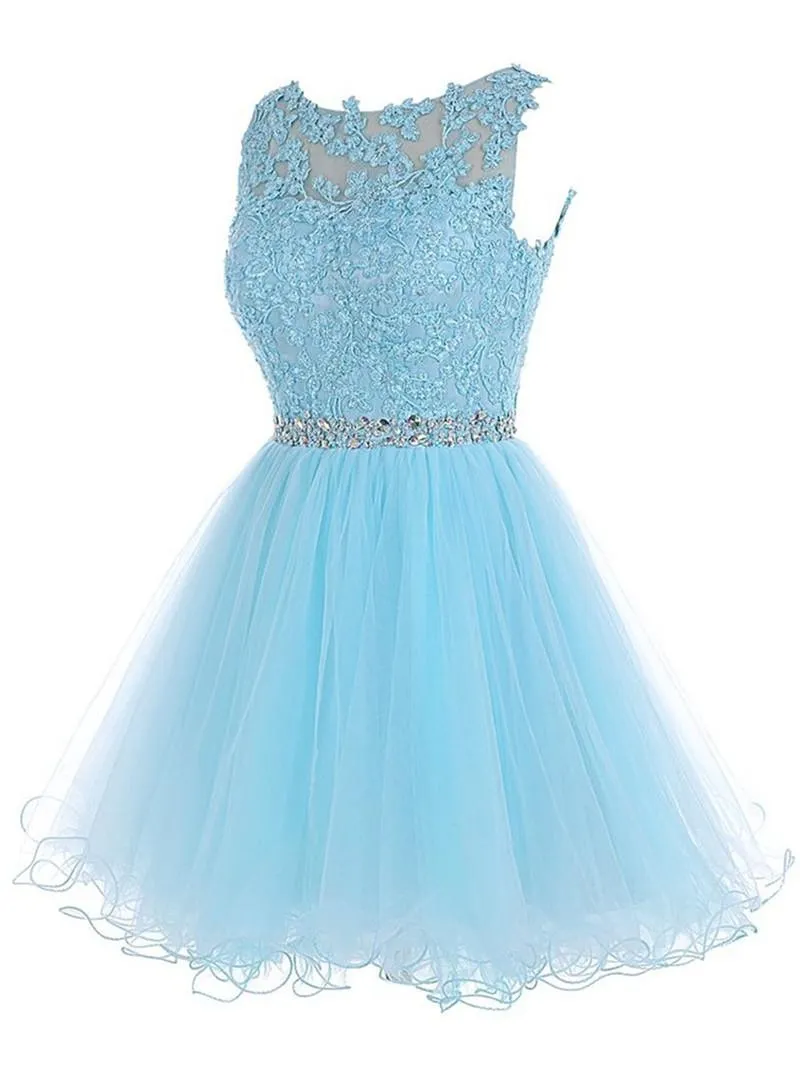 Short Royal Blue Backless Graduation Dress with Zipper and Applique Beading  from Dhgate Evening Dresses - price 101.31