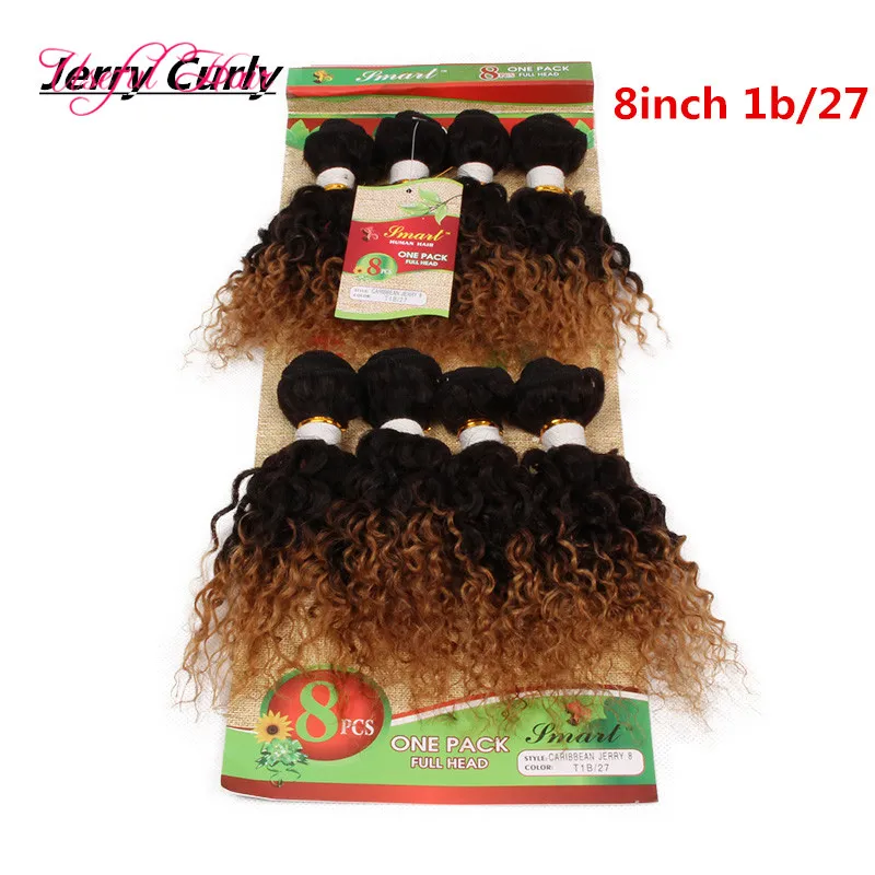 Weaves Encerramentos Loose Onda Extensão Brasileira do Cabelo Brasileiro, Mongolian Curly Human Trançado Cabelo Crochet Tranças Jerry Curl Hair Para Marley