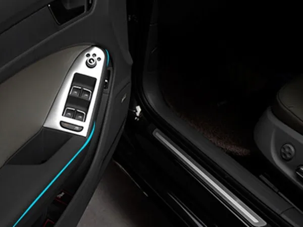 Auto Innentürgriff Armlehne Panel Dekorative Abdeckung Trim Fensterheber  Tasten Rahmen Chrom Edelstahl Streifen Für Audi A4 Von 11,22 €