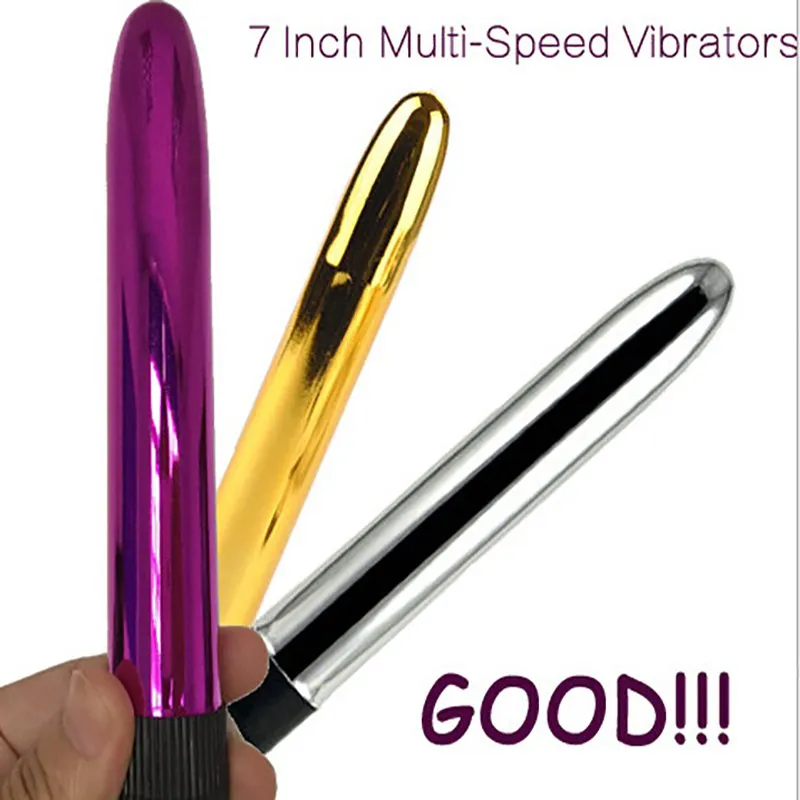 Nuovo vibratore multi-velocità da 7 pollici Mini vibratore vibratore a pallottola G-Spot Climax massaggiatore clitoride femminile masturbarsi vibratore giocattoli del sesso per la donna