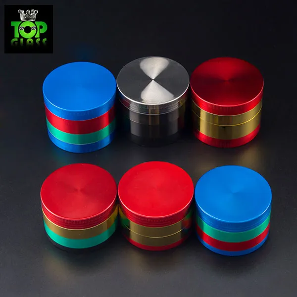 DHL Colored Grinder 4 개 Chromium Crusher 허브 분쇄기 더 많은 허브를 담을 수있는 아연 합금 딥 뚜껑