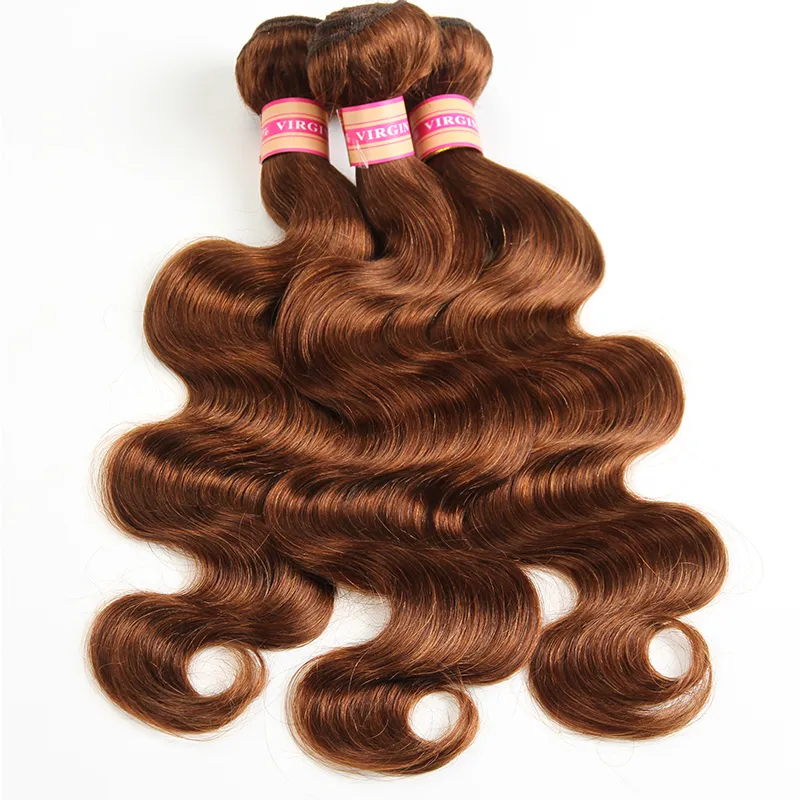 Malezyjski Indiański Brazylijski Virgin Włosy Wiązki Peruwiański Ciało Fala Włosy Włosy Natural Color # 1 # 2 # 4 # 27 # 99J # 33 # 30 Rozszerzenia włosów ludzkich