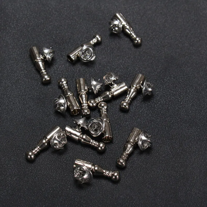 Silberfeder Brosche Basis Brosche Stifte DIY Schmuck Befunde Schmuckzubehör Metall Lapper Pin Basis für Frauen Männer Kurznadel Broch8338440