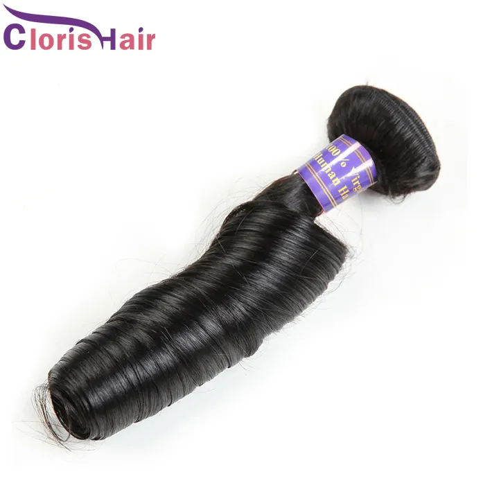 Chegada nova Malaysian Virgem Primavera Curly Natural Extensões Não Transformadas Não Transformadas Aunty Funmi Romance Curls Human Cabelo Weave 3 Bundles Deals