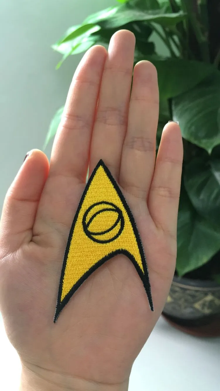 Hot Sale!Star Trek Medical American Science Fiction Embroidery Iron on Patch Badge Made in China Factory High Quanlity